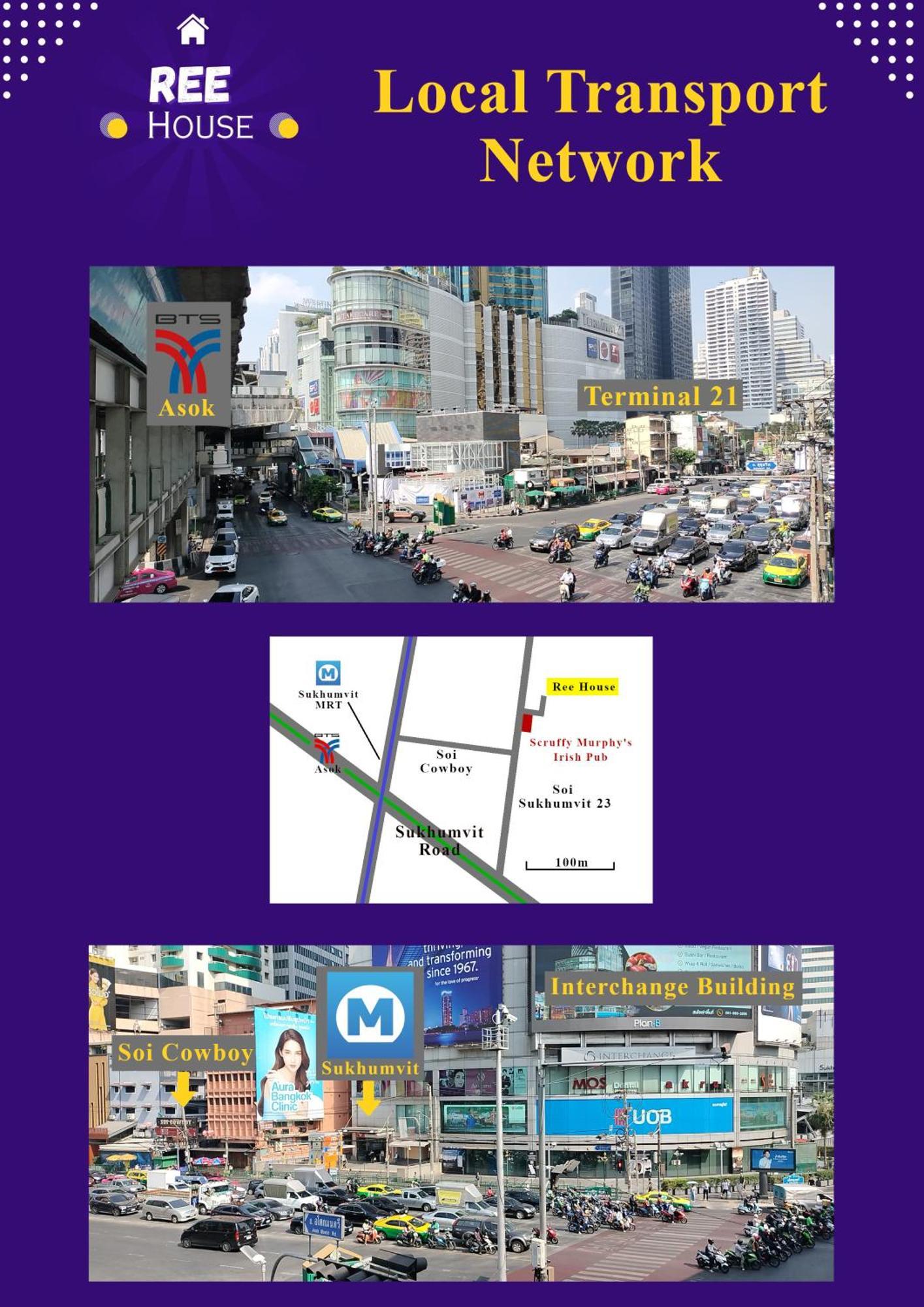 Ree House@Soi Cowboy-Asoke Bts-Mrt Hotel กรุงเทพมหานคร ภายนอก รูปภาพ